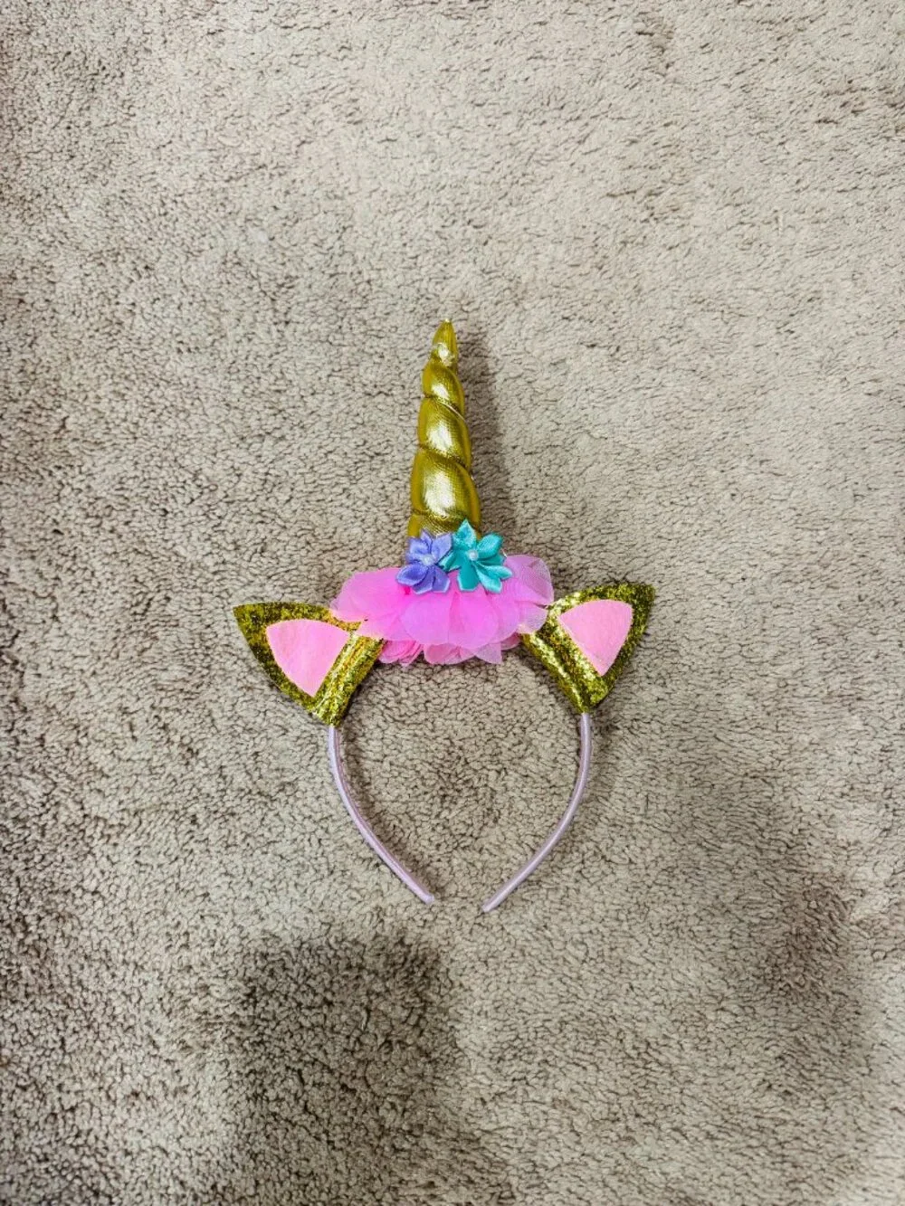 🤍 White Light-Up Unicorn Halloween Costume w/ Wings + Headband | Size: 3T – 4